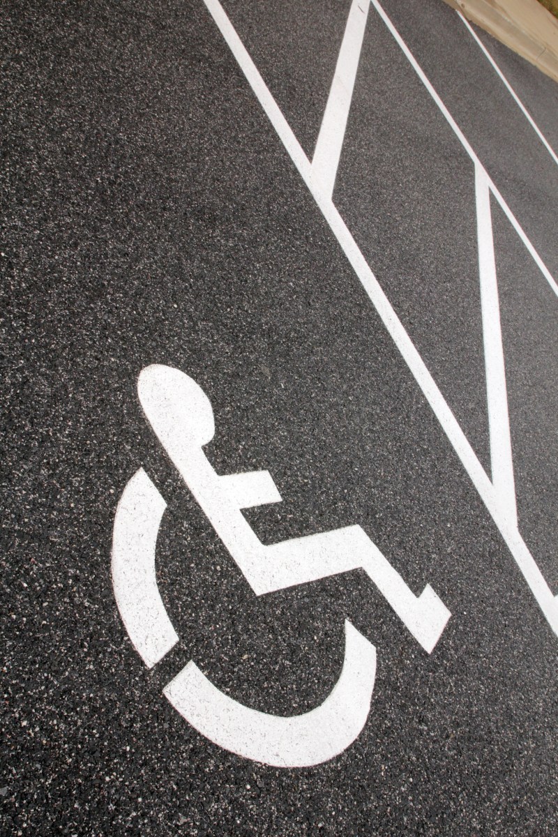 allen hall & sons, pavement marking, custom stencil, parking lot painting