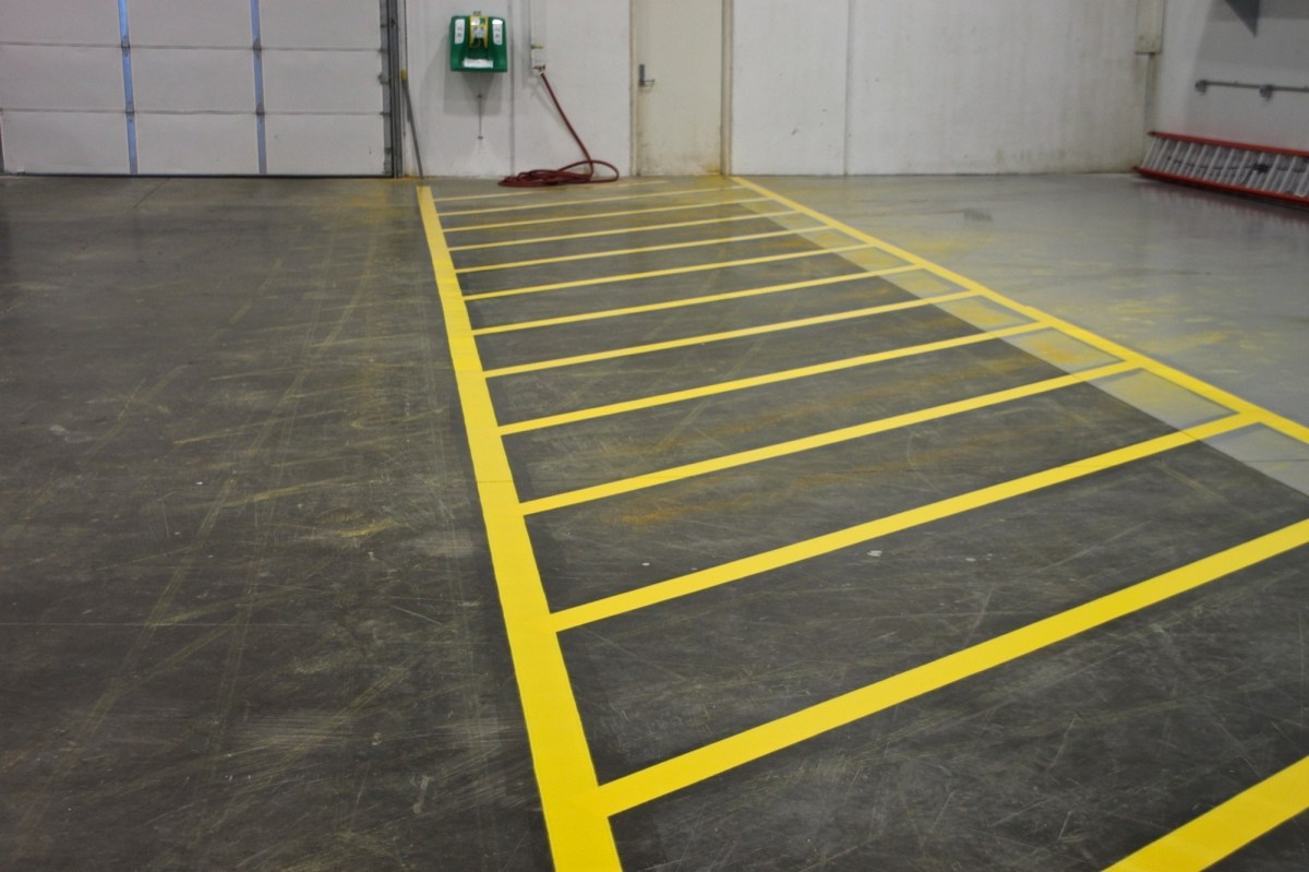 Allen Hall and Sons, pavement marking, parking lots, warehouse, safety lines